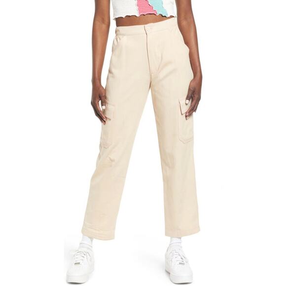 VINTAGE SUPPLY Wide Leg Twill Cargo Pants Women’s Size 12